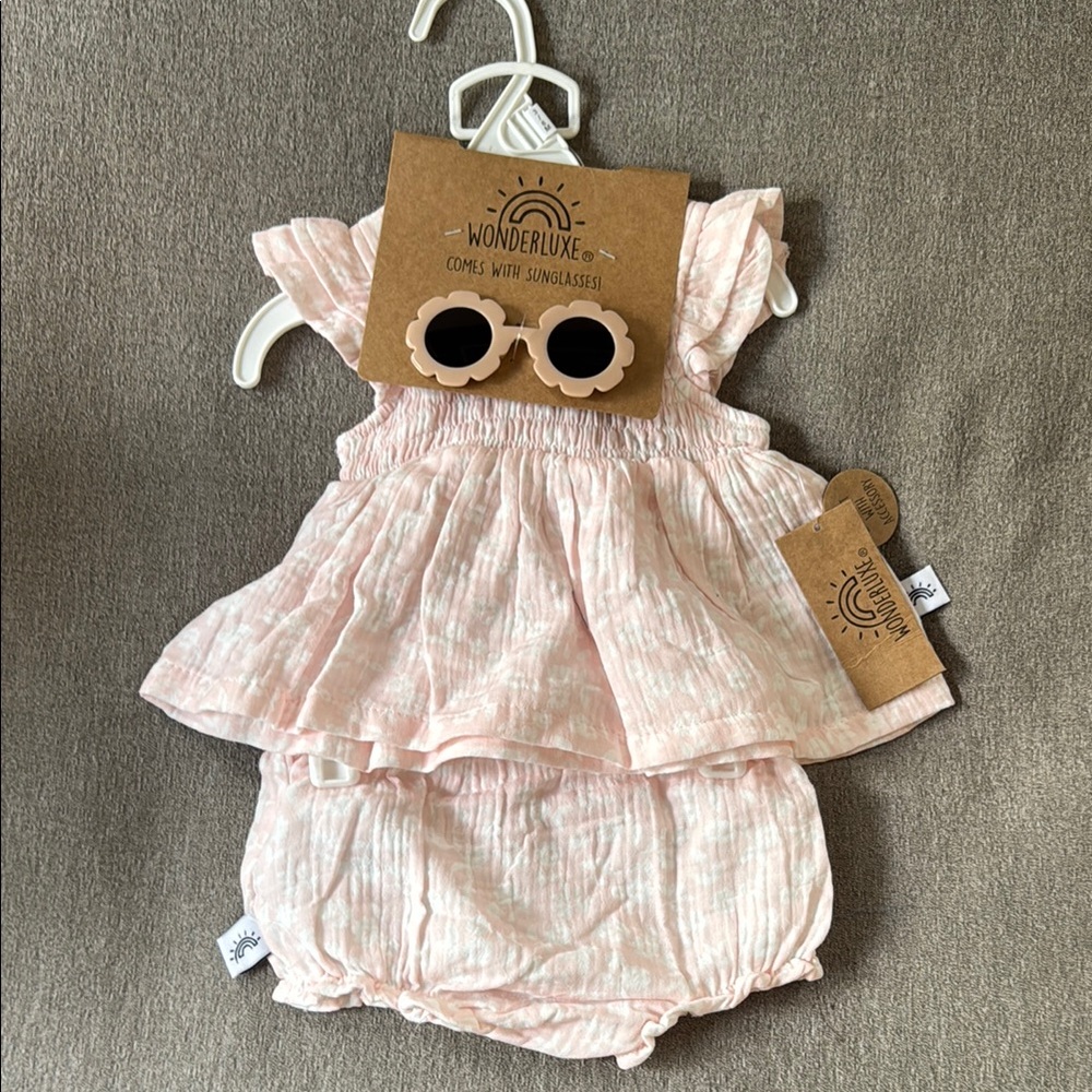 Pink Sunglasses Matching Set